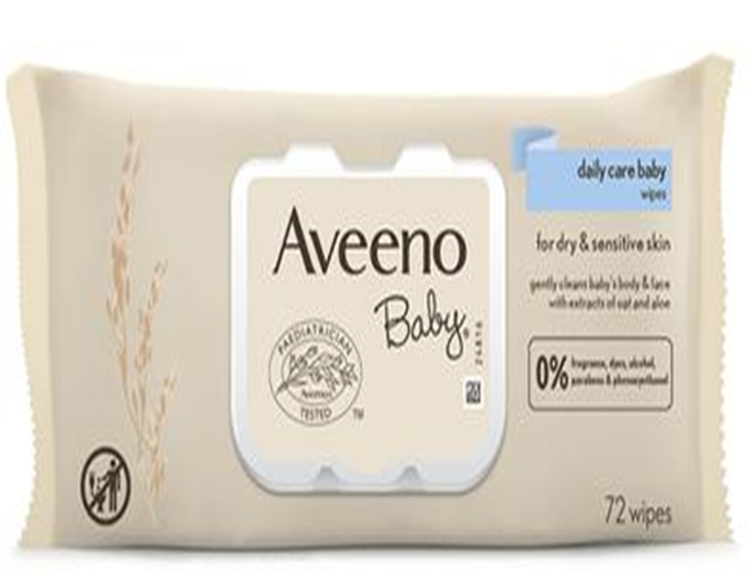 Aveeno Baby Daily Care Wipes 72 Pack - Baby Wipes