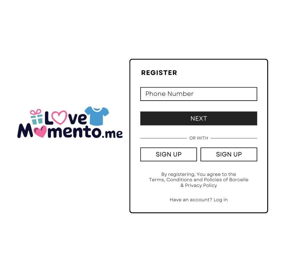 Customer Register Page Image